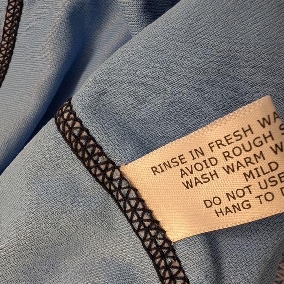 COOLIBAR Tulum Short Sleeve Surf Rash Guard Blue Shirt Large - Picture 8 of 11